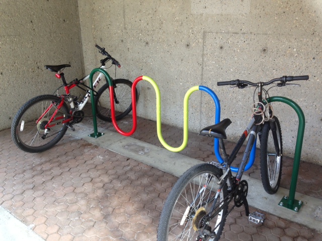 Bike Racks on Jasper Avenue